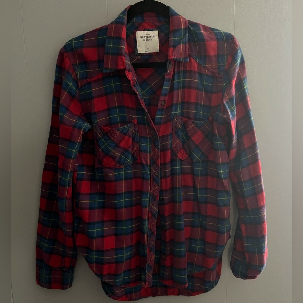 Abercrombie and Fitch plaid flannel shirt